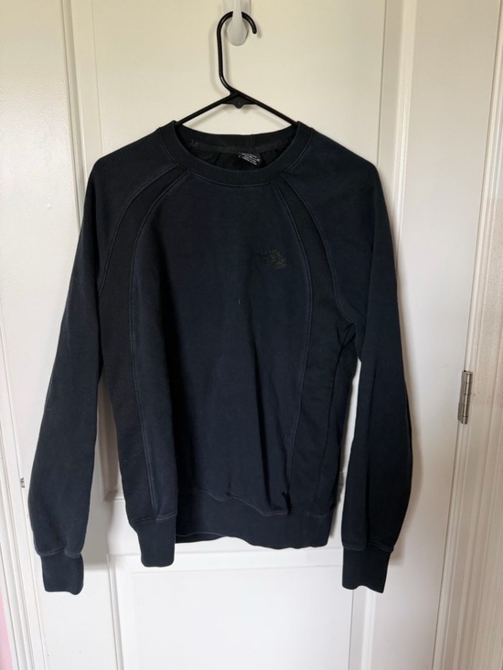 2014 Air Jordan Wings Logo Fleece Pullover Black-on-Black FA14 Size Medium